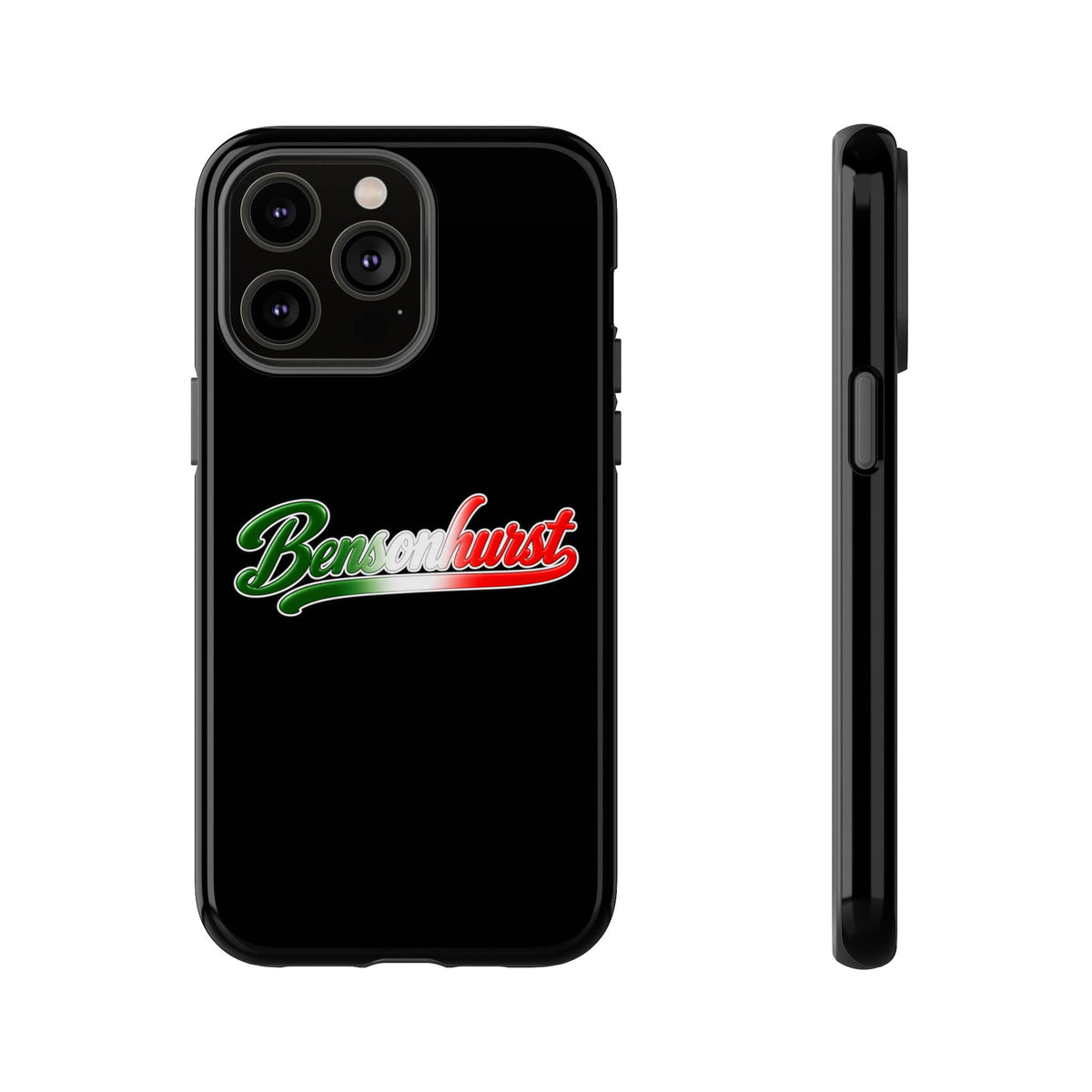 Bensonhurst Black Phone Case, Tough Cases for iPhone, Gift for Italians, Stylish Phone Cover, Unique Phone Accessory