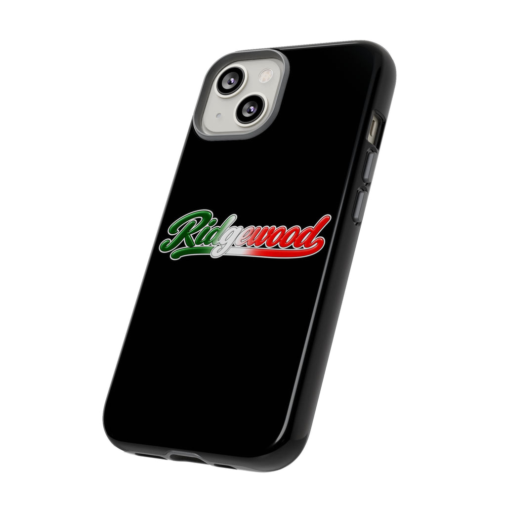 Ridgewood Black Phone Case, Tough Cases for iPhone, Gift for Italians, Stylish Phone Cover, Unique Phone Accessory
