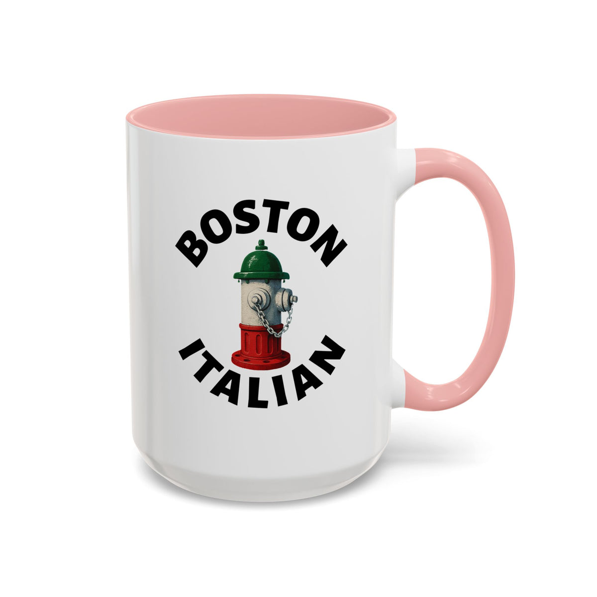 Boston Coffee Mug with Fire Hydrant Design, Unique Gift for Italians, Fun Kitchen Decor