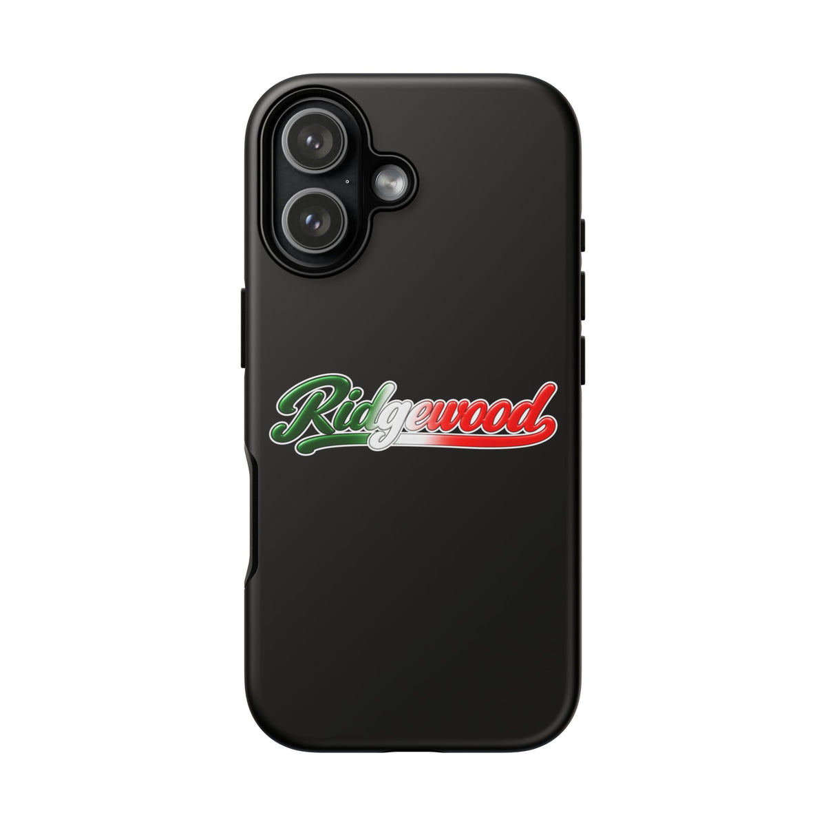 Ridgewood Black Phone Case, Tough Cases for iPhone, Gift for Italians, Stylish Phone Cover, Unique Phone Accessory