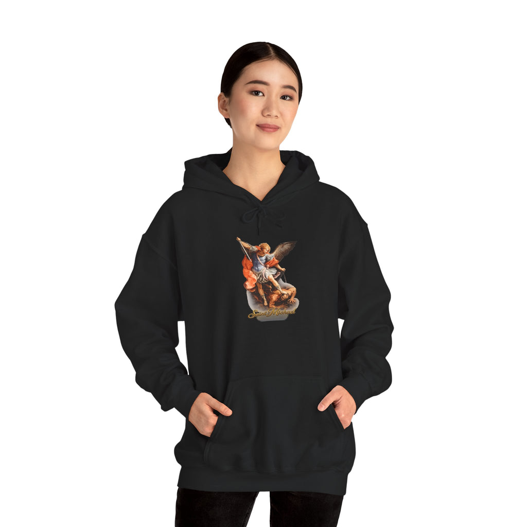 Saint Michael Hoodie — Italian Flag Script Pullover
