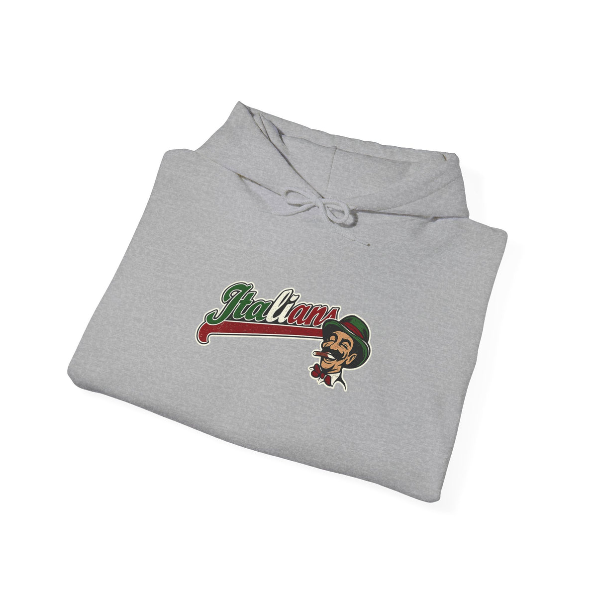 Italian Jersey Logo Hoodie — Italian Flag Script Pullover