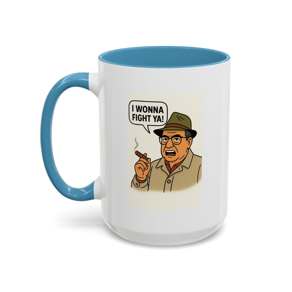 I Wanna Fight Ya! Coffee Mug, Unique Gift for Italians, Fun Kitchen Decor