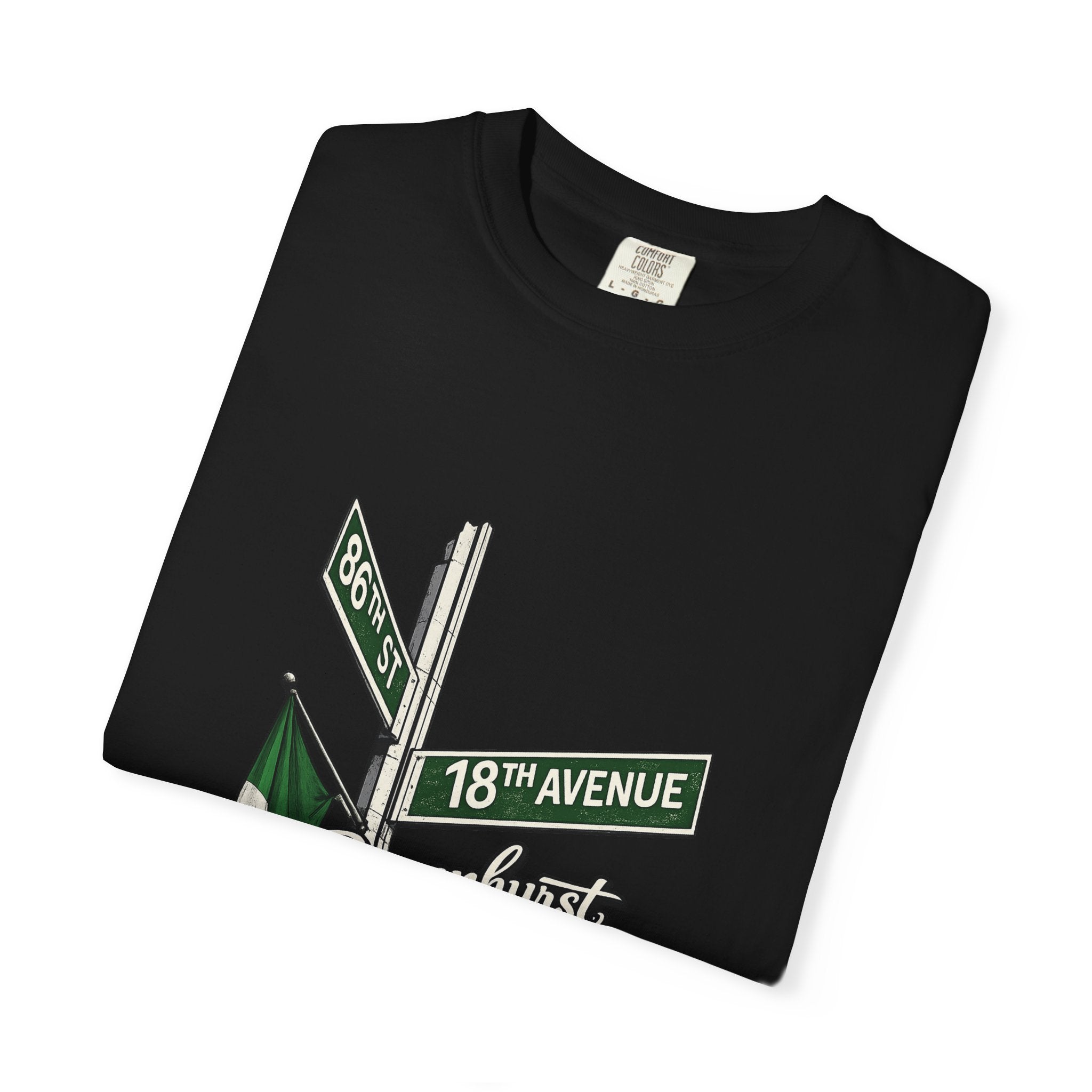 Bensonhurst 18th Ave with Italian Flag Tee | Street Style, Unisex Fashion, Comfortable Casual Wear