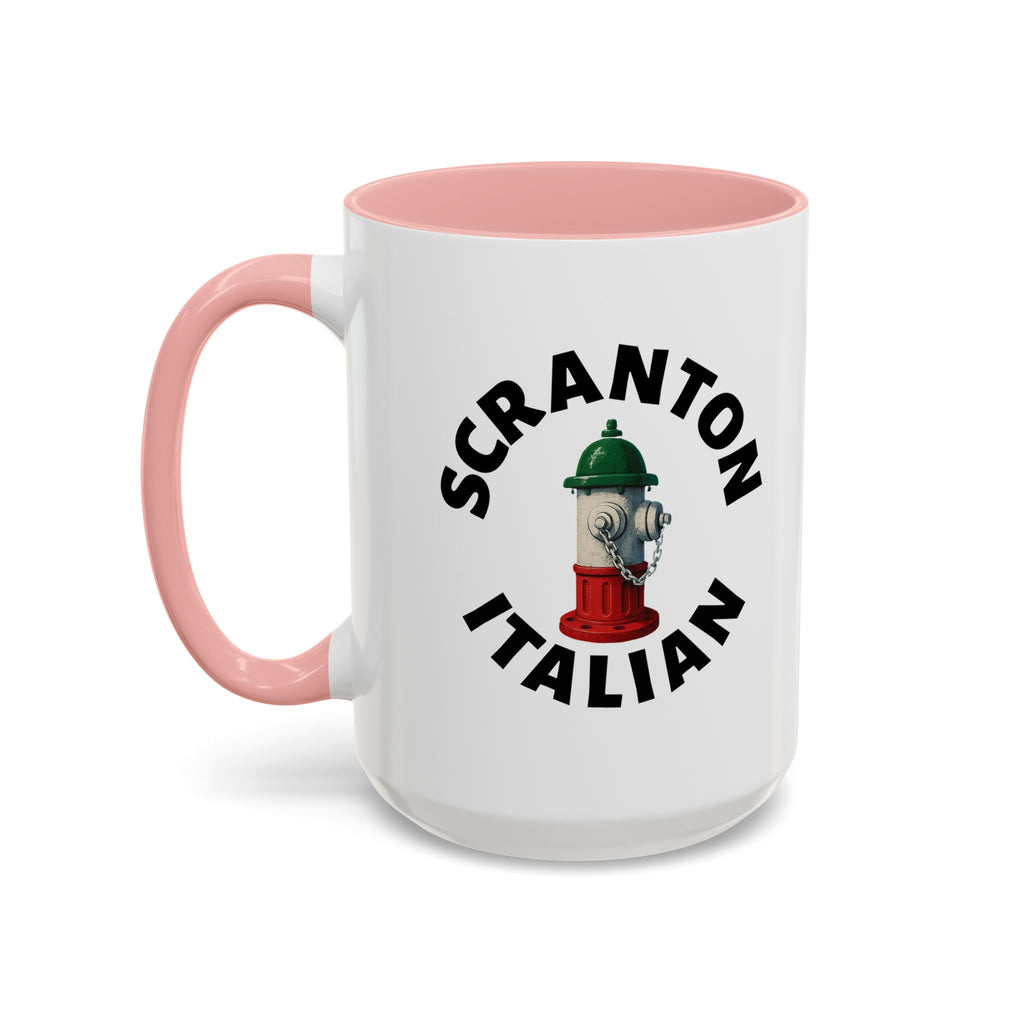 Scranton Coffee Mug with Fire Hydrant Design, Unique Gift for Italians, Fun Kitchen Decor