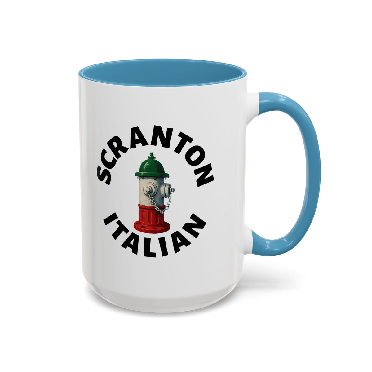 Scranton Coffee Mug with Fire Hydrant Design, Unique Gift for Italians, Fun Kitchen Decor