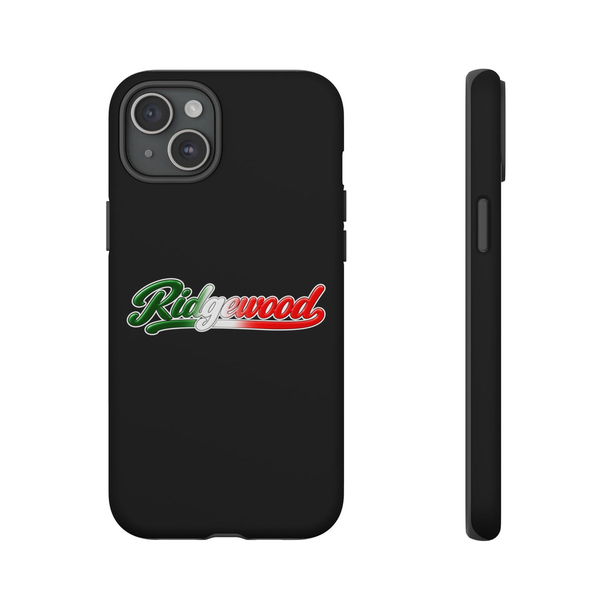 Ridgewood Black Phone Case, Tough Cases for iPhone, Gift for Italians, Stylish Phone Cover, Unique Phone Accessory