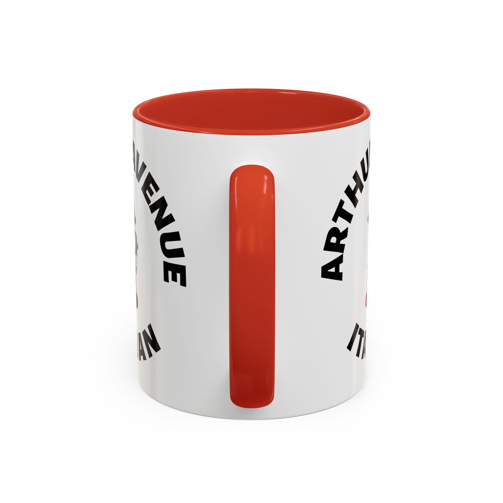 Arthur Avenue Coffee Mug with Fire Hydrant Design, Unique Gift for Italians, Fun Kitchen Decor