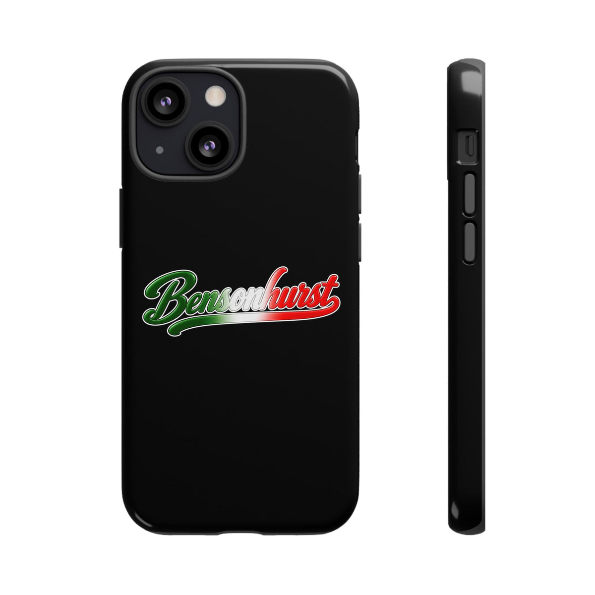 Bensonhurst Black Phone Case, Tough Cases for iPhone, Gift for Italians, Stylish Phone Cover, Unique Phone Accessory