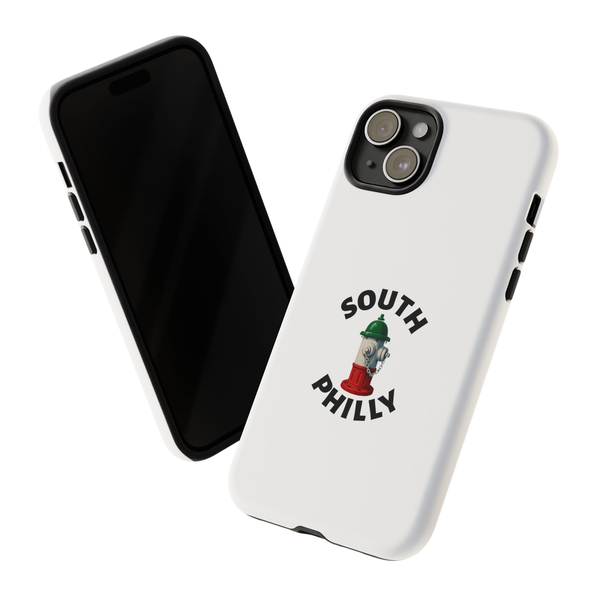 South Philly White Phone Case, Urban Style Phone Cover, Tough Smartphone Case, Gift for Italian Heritage, Fun Streetwear Accessories