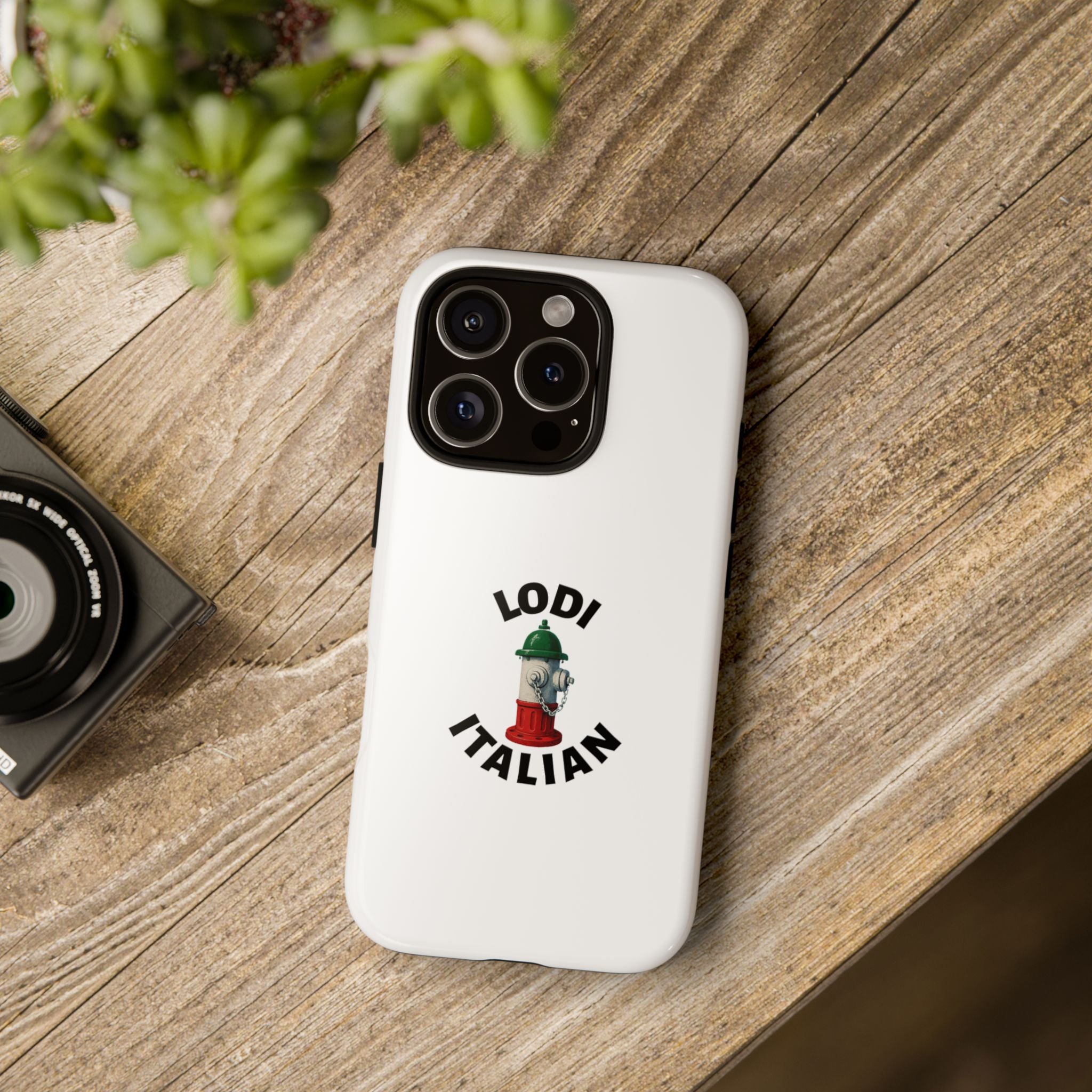 Lodi Italian White Phone Case, Urban Style Phone Cover, Tough Smartphone Case, Gift for Italian Heritage, Fun Streetwear Accessories