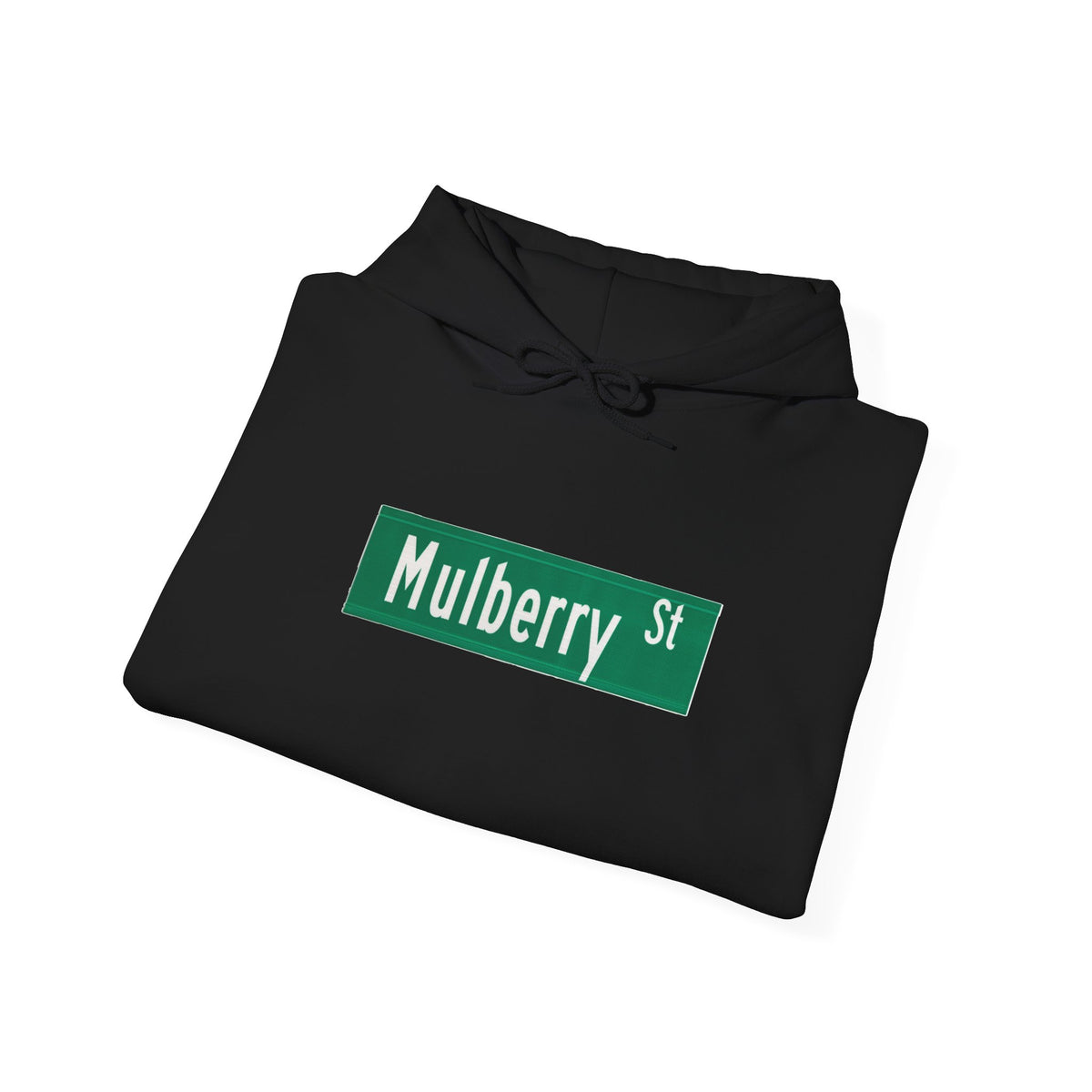Mulberry St Hoodie — Italian Flag Script Pullover