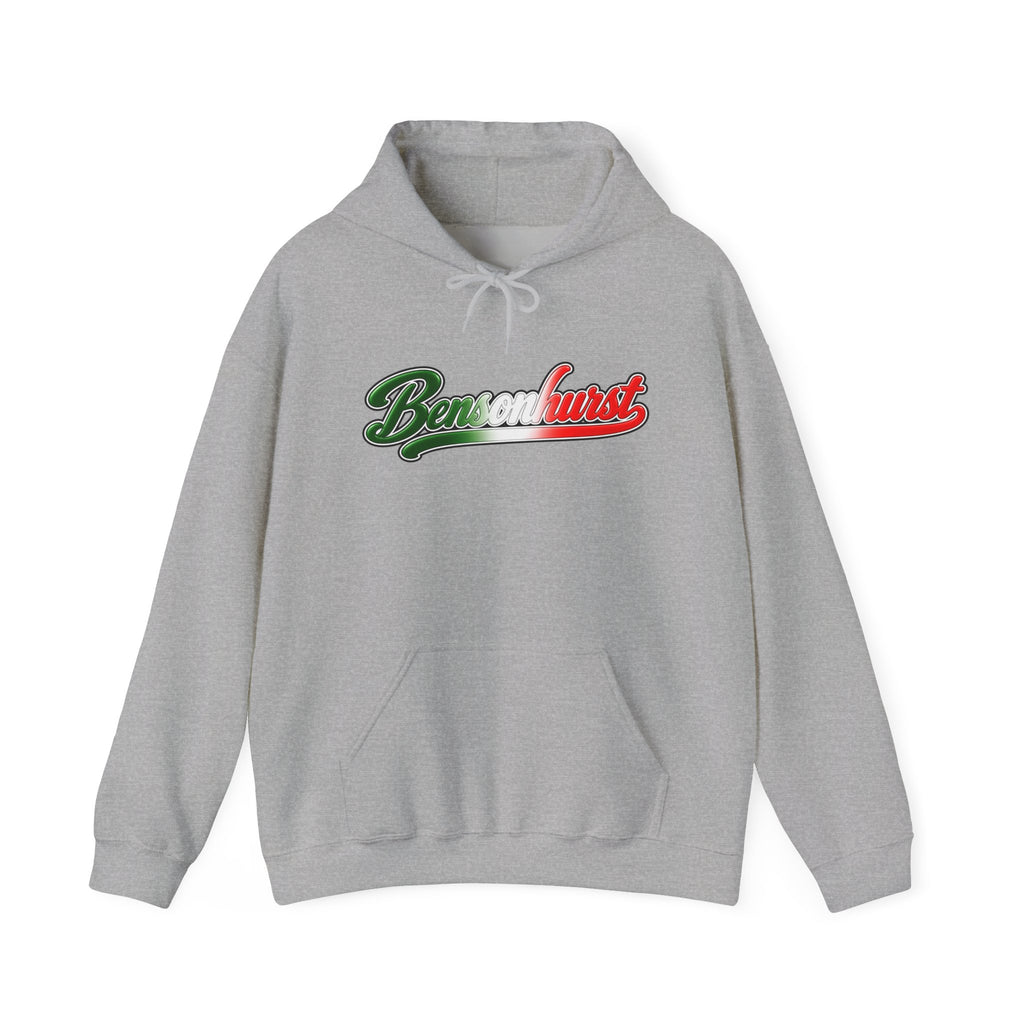 Bensonhurst Hoodie — Italian Flag Script Pullover