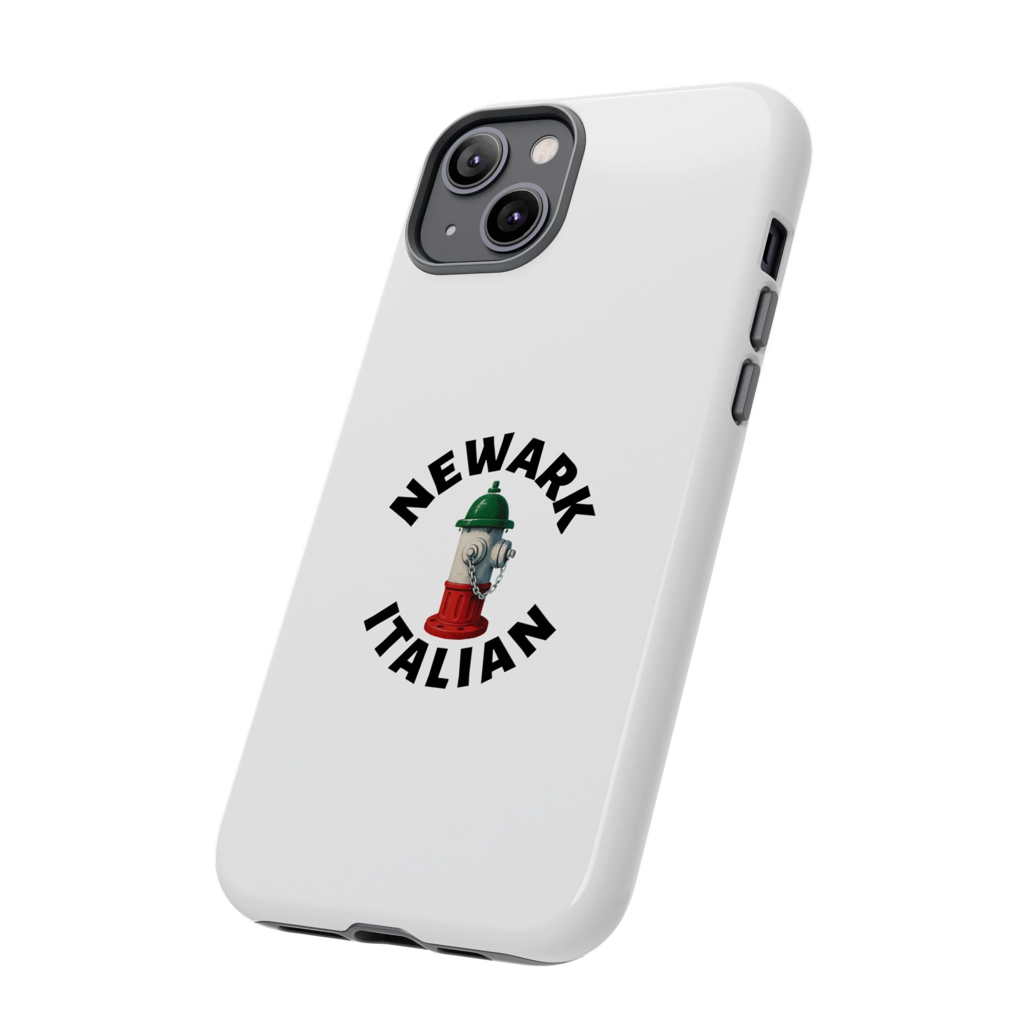 Newark Italian White Phone Case, Urban Style Phone Cover, Tough Smartphone Case, Gift for Italian Heritage, Fun Streetwear Accessories