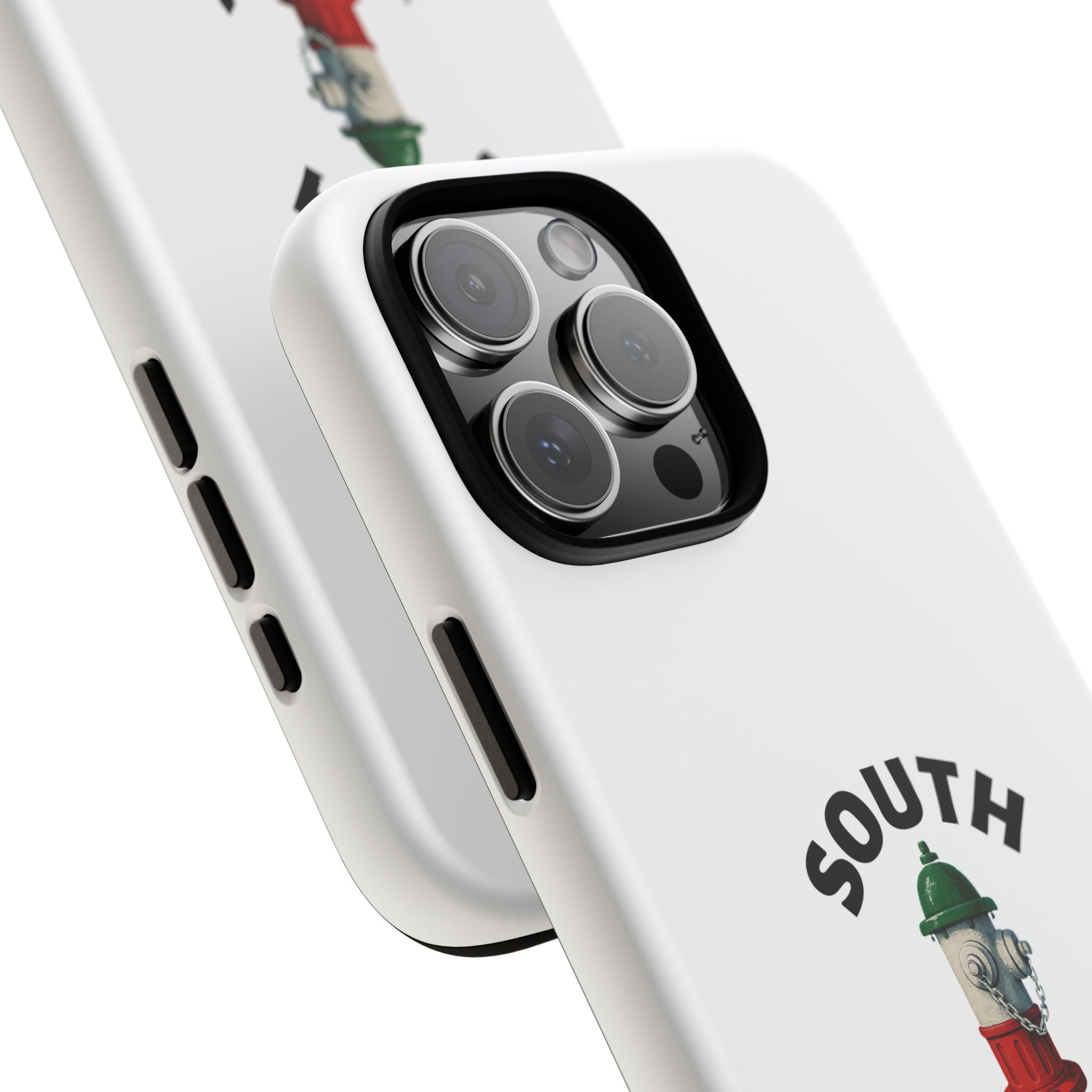South Philly White Phone Case, Urban Style Phone Cover, Tough Smartphone Case, Gift for Italian Heritage, Fun Streetwear Accessories