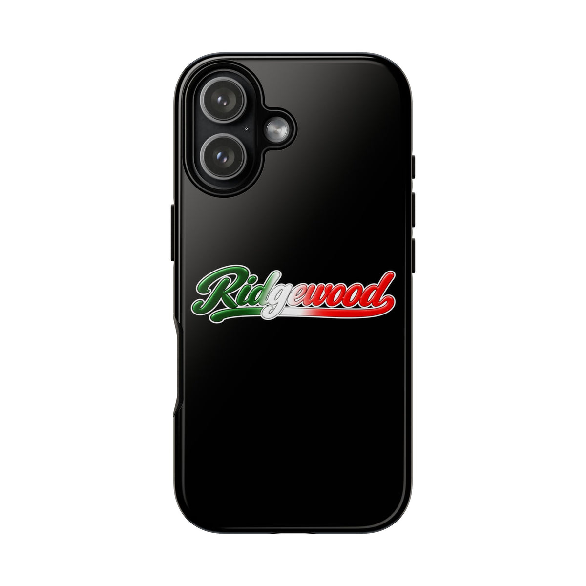 Ridgewood Black Phone Case, Tough Cases for iPhone, Gift for Italians, Stylish Phone Cover, Unique Phone Accessory