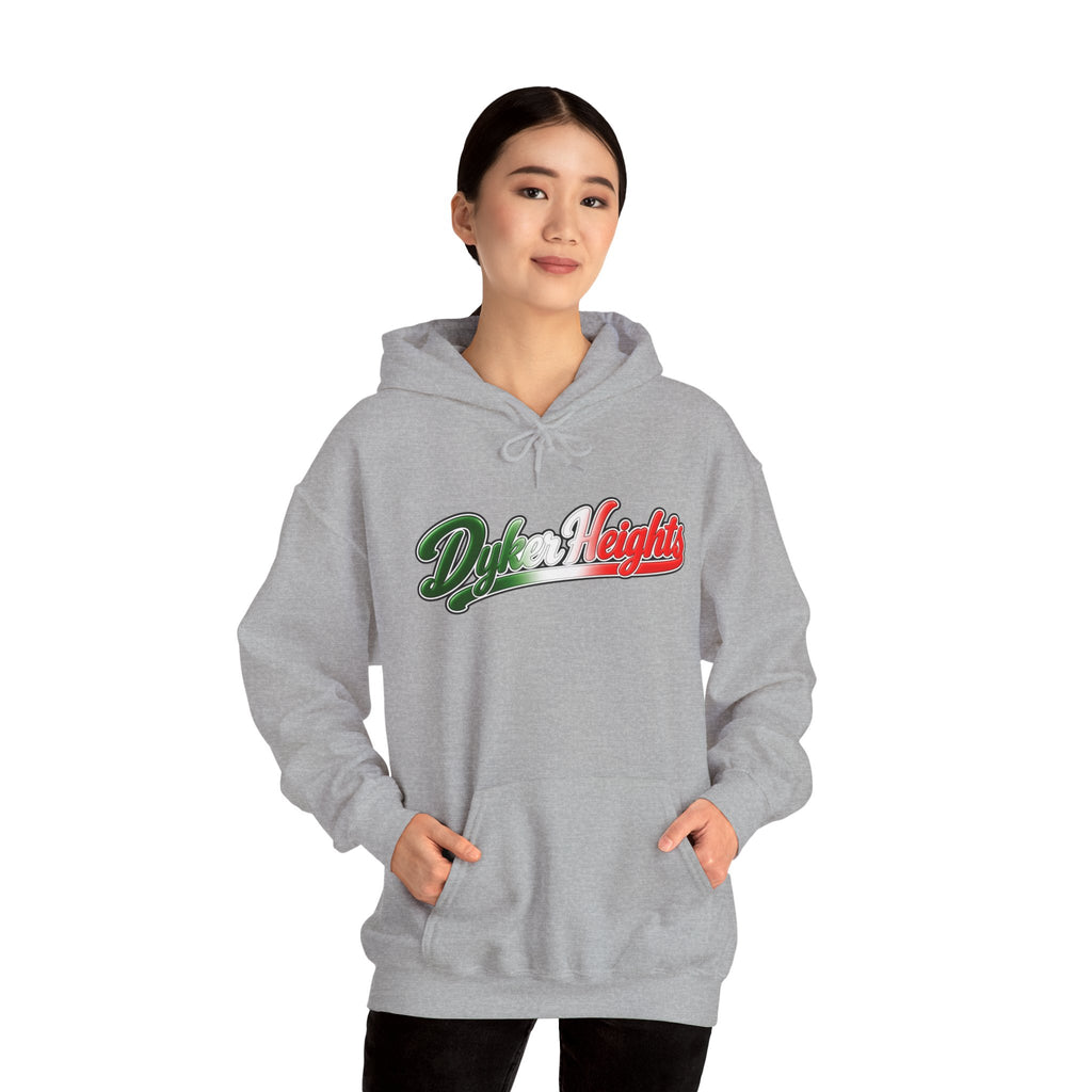 Dyker Heights Hoodie — Italian Flag Script Pullover