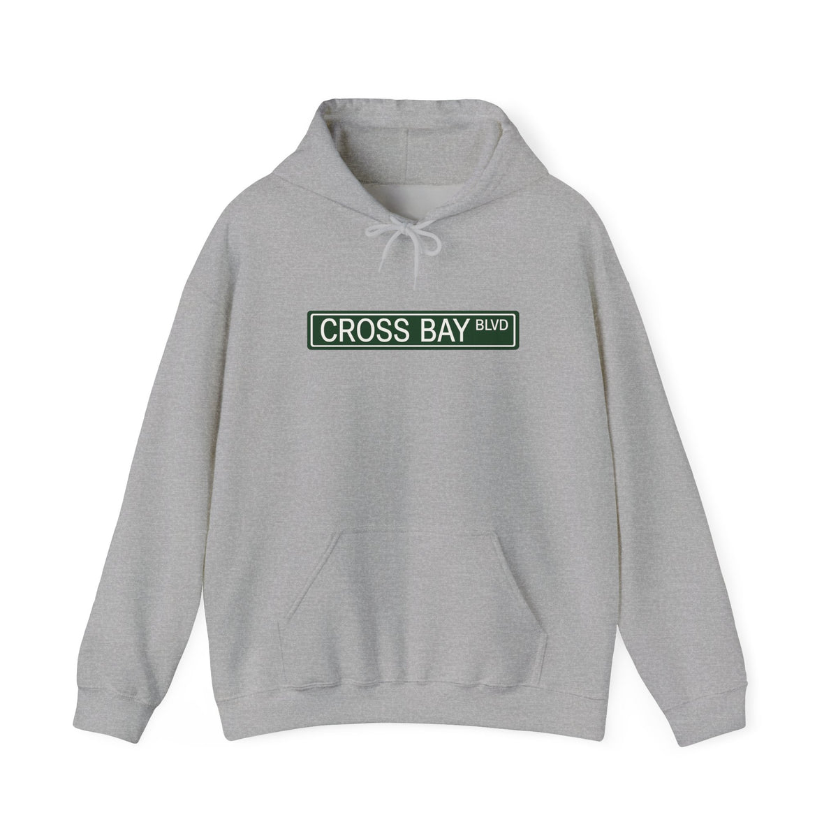 Cross Bay BLVD Hoodie — Italian Flag Script Pullover