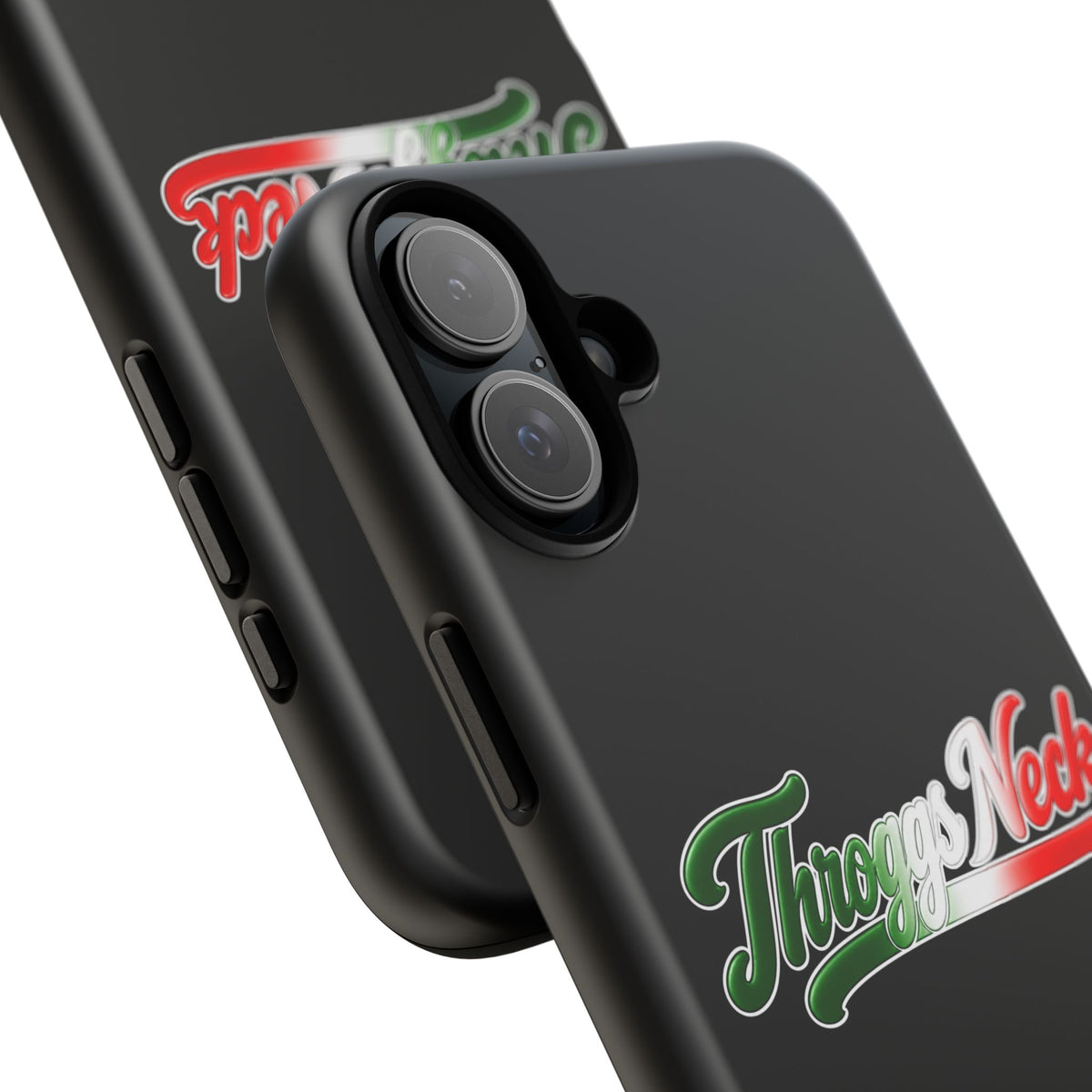 Throggs Neck Black Phone Case, Tough Cases for iPhone, Gift for Italians, Stylish Phone Cover, Unique Phone Accessory