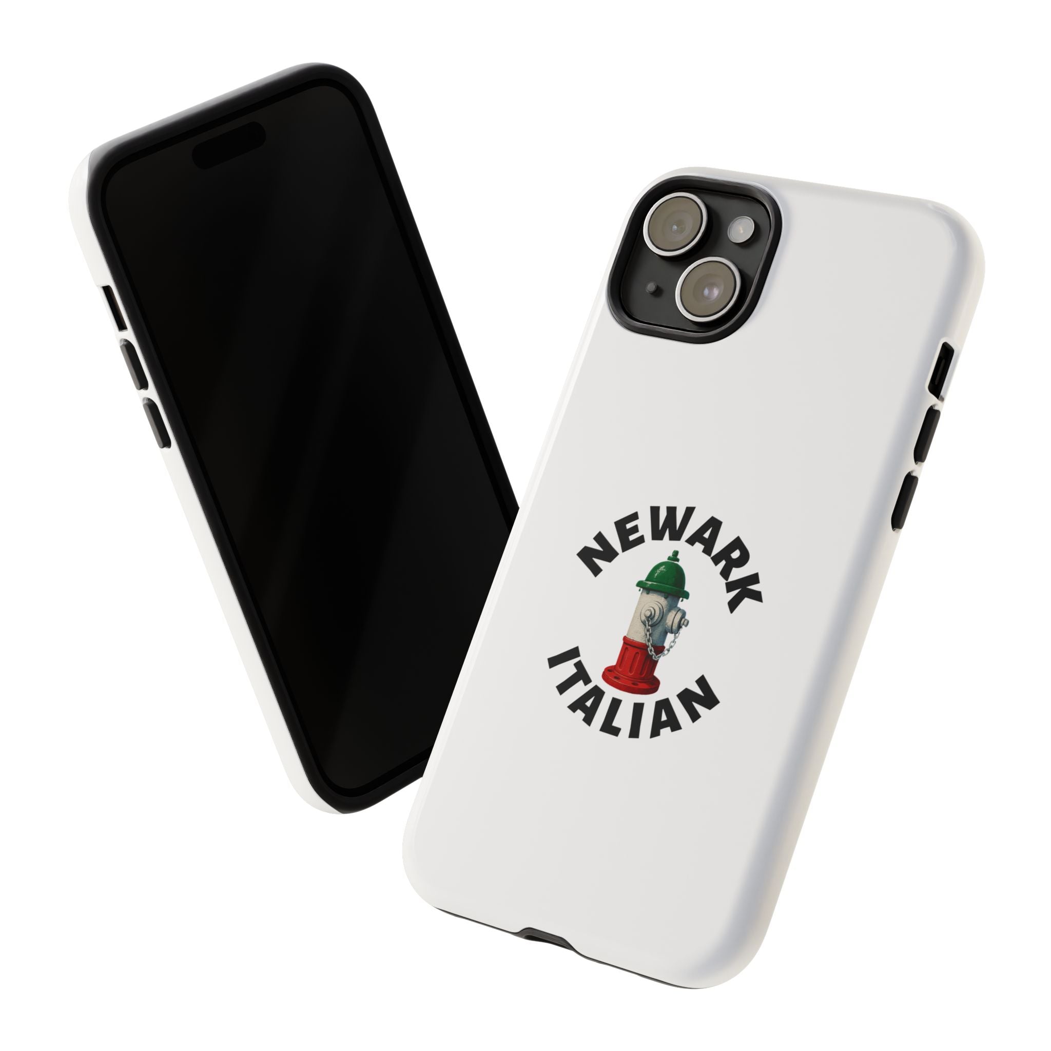 Newark Italian White Phone Case, Urban Style Phone Cover, Tough Smartphone Case, Gift for Italian Heritage, Fun Streetwear Accessories