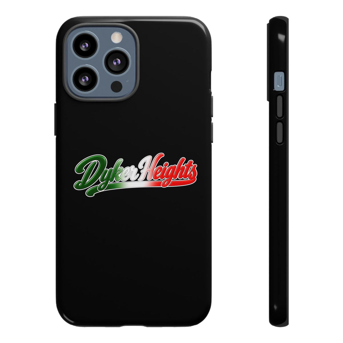 Dyker Heights Black Phone Case, Tough Cases for iPhone, Gift for Italians, Stylish Phone Cover, Unique Phone Accessory
