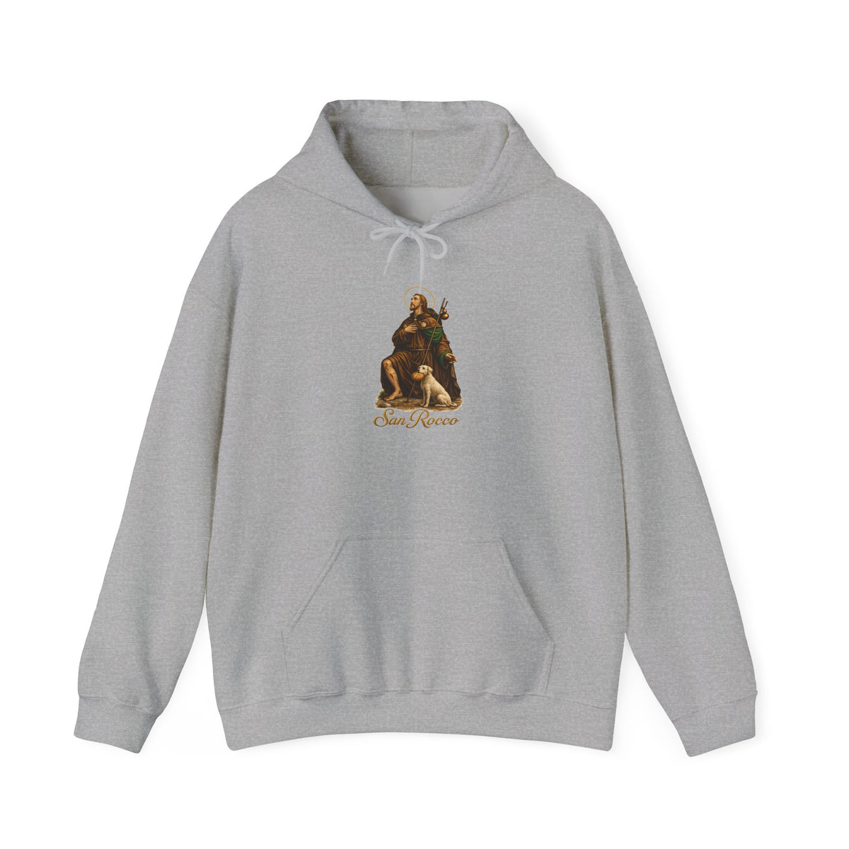 Saint Rocco Hoodie — Italian Flag Script Pullover