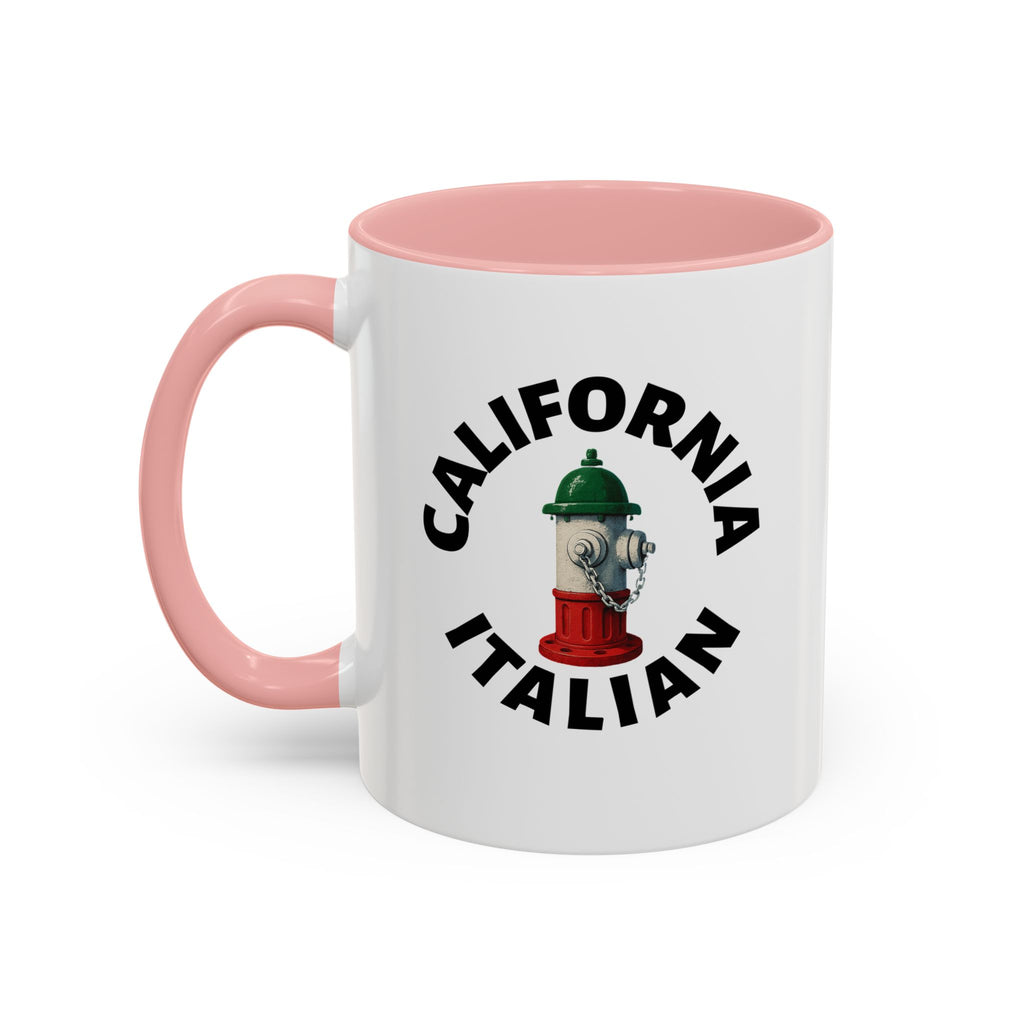 California Coffee Mug with Fire Hydrant Design, Unique Gift for Italians, Fun Kitchen Decor