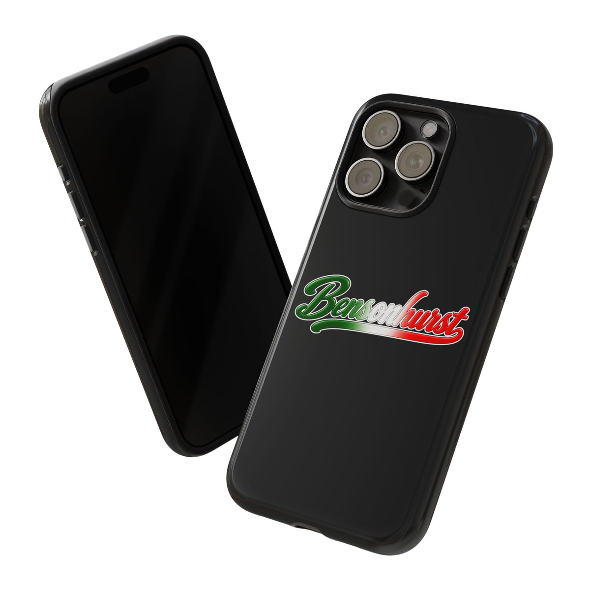 Bensonhurst Black Phone Case, Tough Cases for iPhone, Gift for Italians, Stylish Phone Cover, Unique Phone Accessory