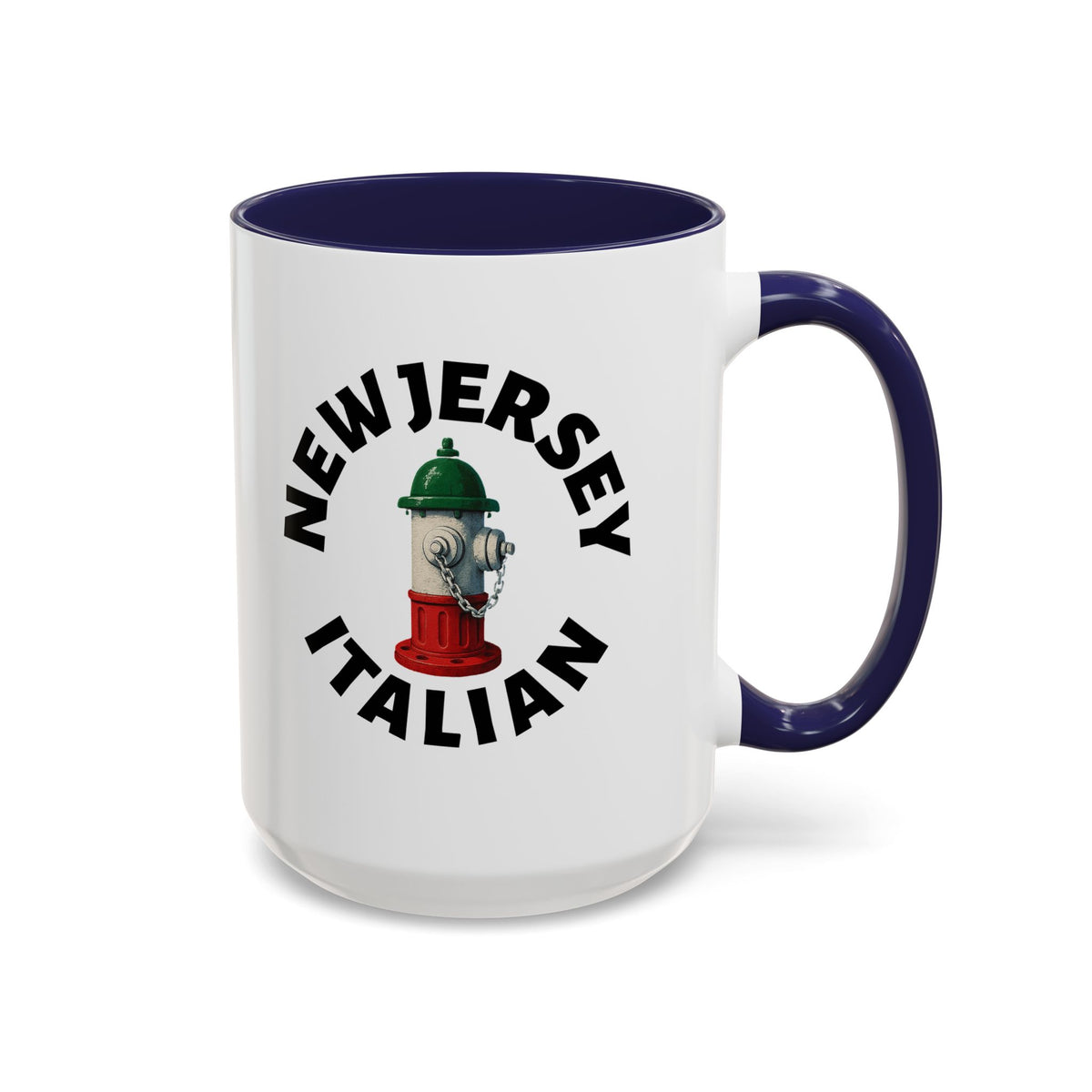 New Jersey Coffee Mug with Fire Hydrant Design, Unique Gift for Italians, Fun Kitchen Decor