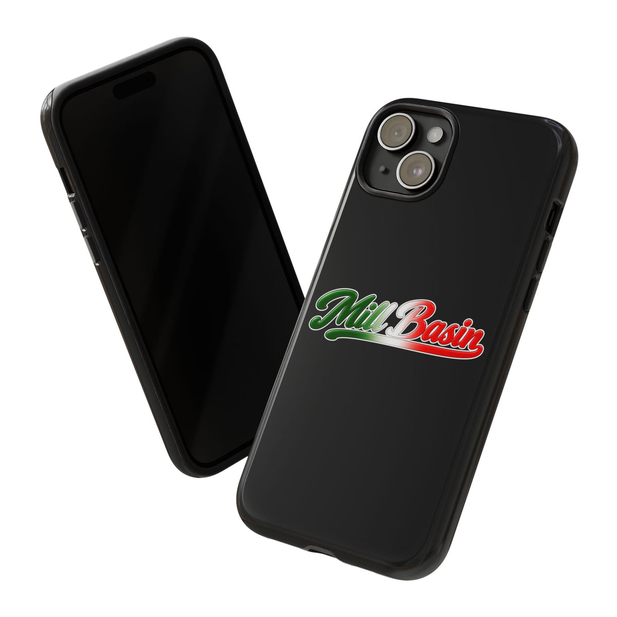 Mill Basin Black Phone Case, Tough Cases for iPhone, Gift for Italians, Stylish Phone Cover, Unique Phone Accessory
