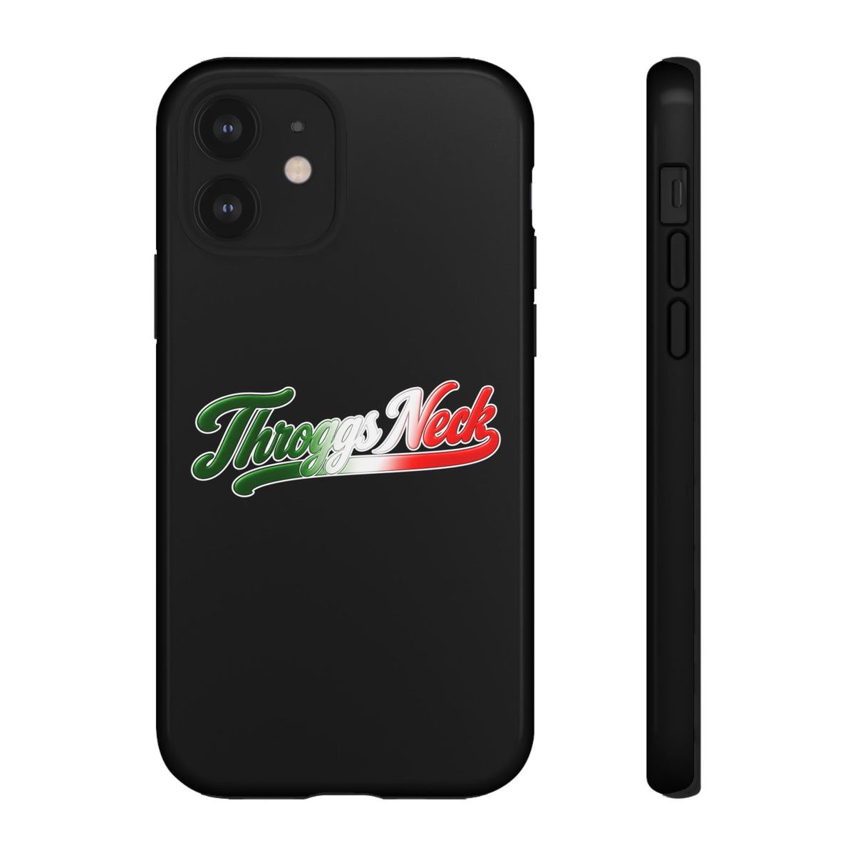 Throggs Neck Black Phone Case, Tough Cases for iPhone, Gift for Italians, Stylish Phone Cover, Unique Phone Accessory