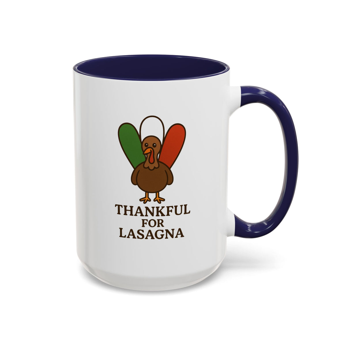 Thankful for Lasagna Coffee Mug, Unique Gift for Italians, Fun Kitchen Decor