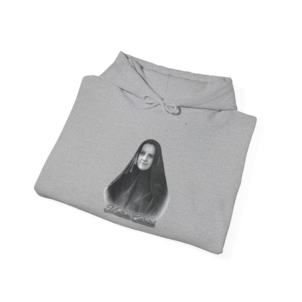 Mother Cabrini Hoodie — Italian Flag Script Pullover