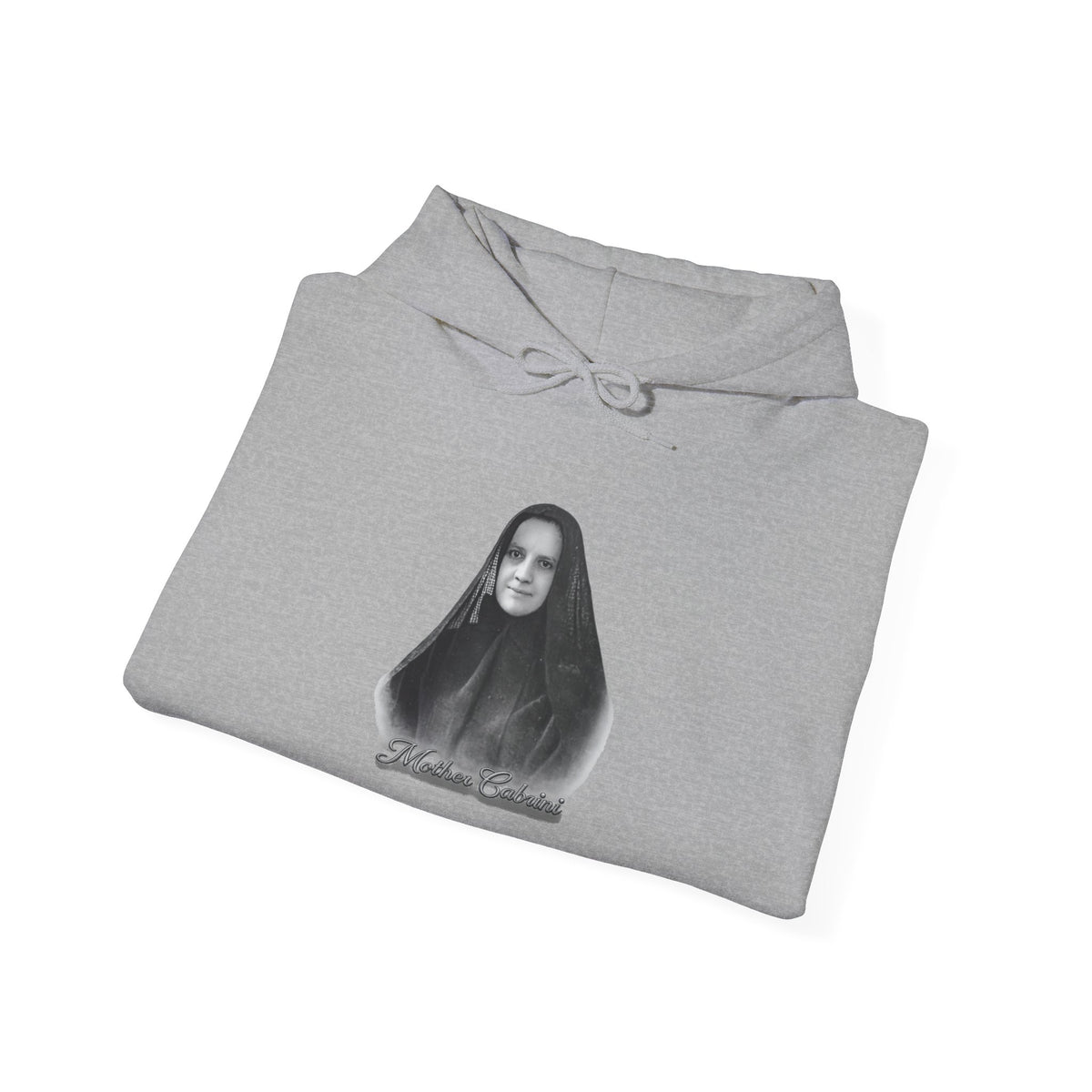 Mother Cabrini Hoodie — Italian Flag Script Pullover