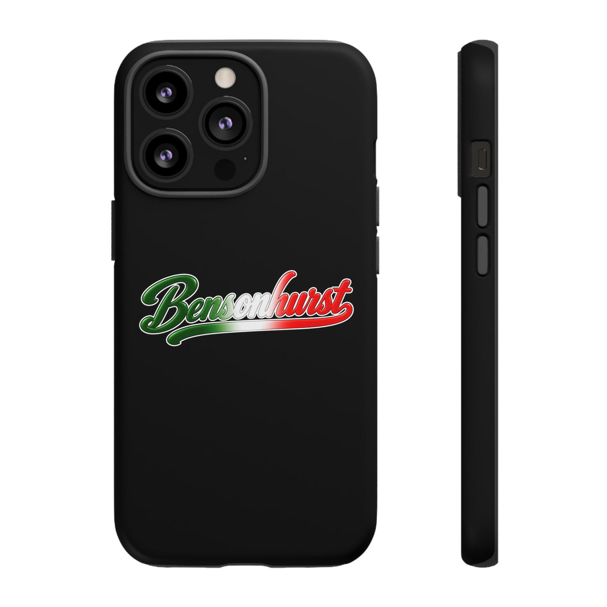 Bensonhurst Black Phone Case, Tough Cases for iPhone, Gift for Italians, Stylish Phone Cover, Unique Phone Accessory