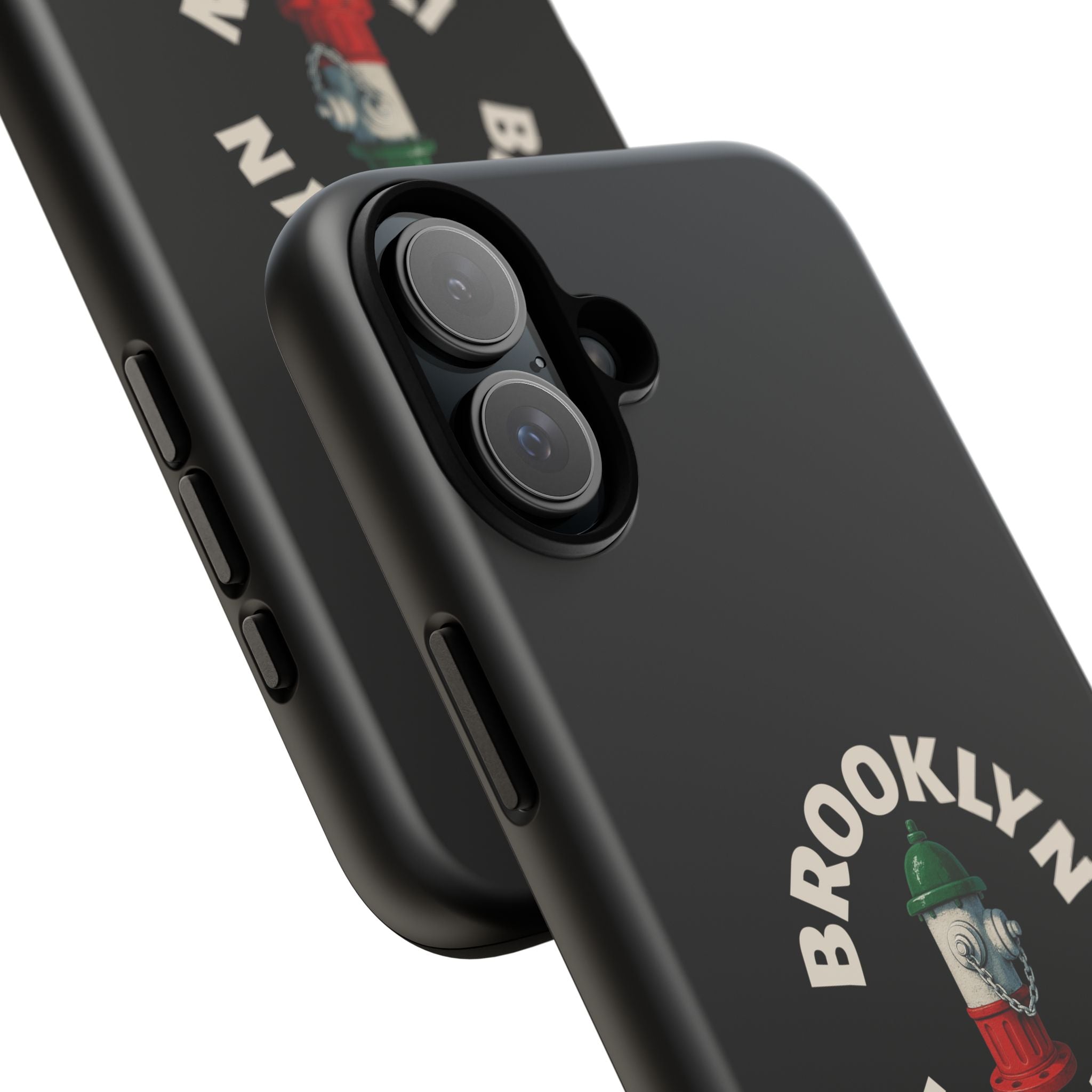 Brooklyn Italian Black Phone Case, Tough Cases for iPhone, Gift for Italians, Stylish Phone Cover, Unique Phone Accessory