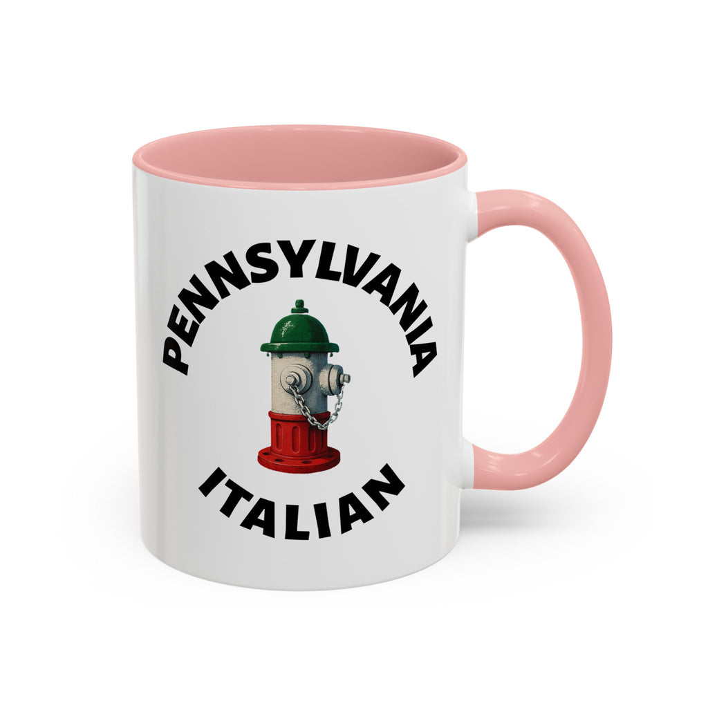 Pennsylvania Coffee Mug with Fire Hydrant Design, Unique Gift for Italians, Fun Kitchen Decor