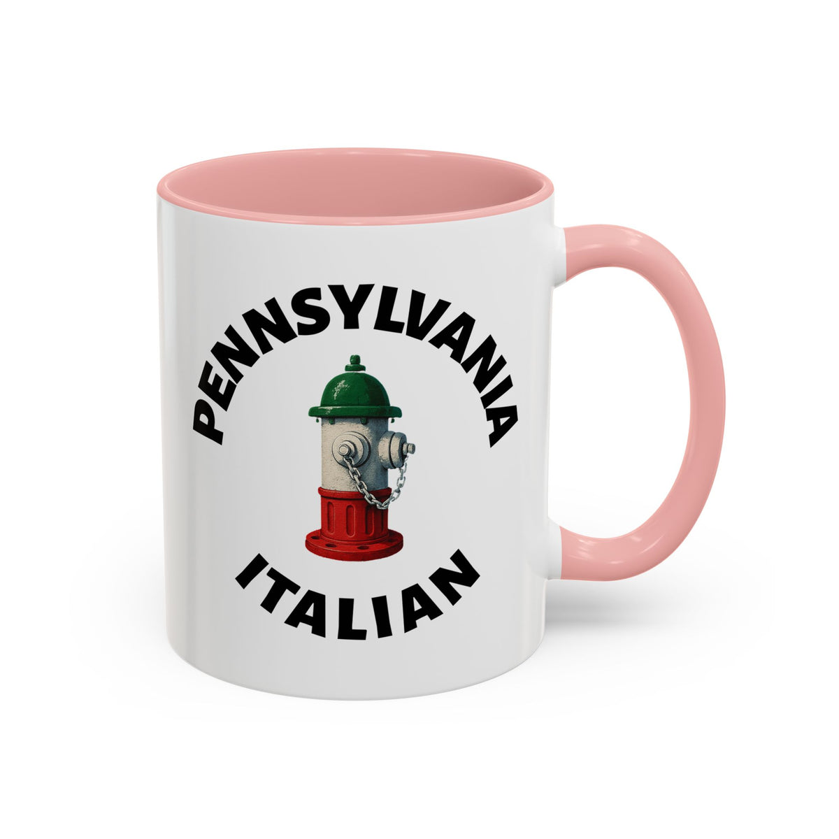 Pennsylvania Coffee Mug with Fire Hydrant Design, Unique Gift for Italians, Fun Kitchen Decor