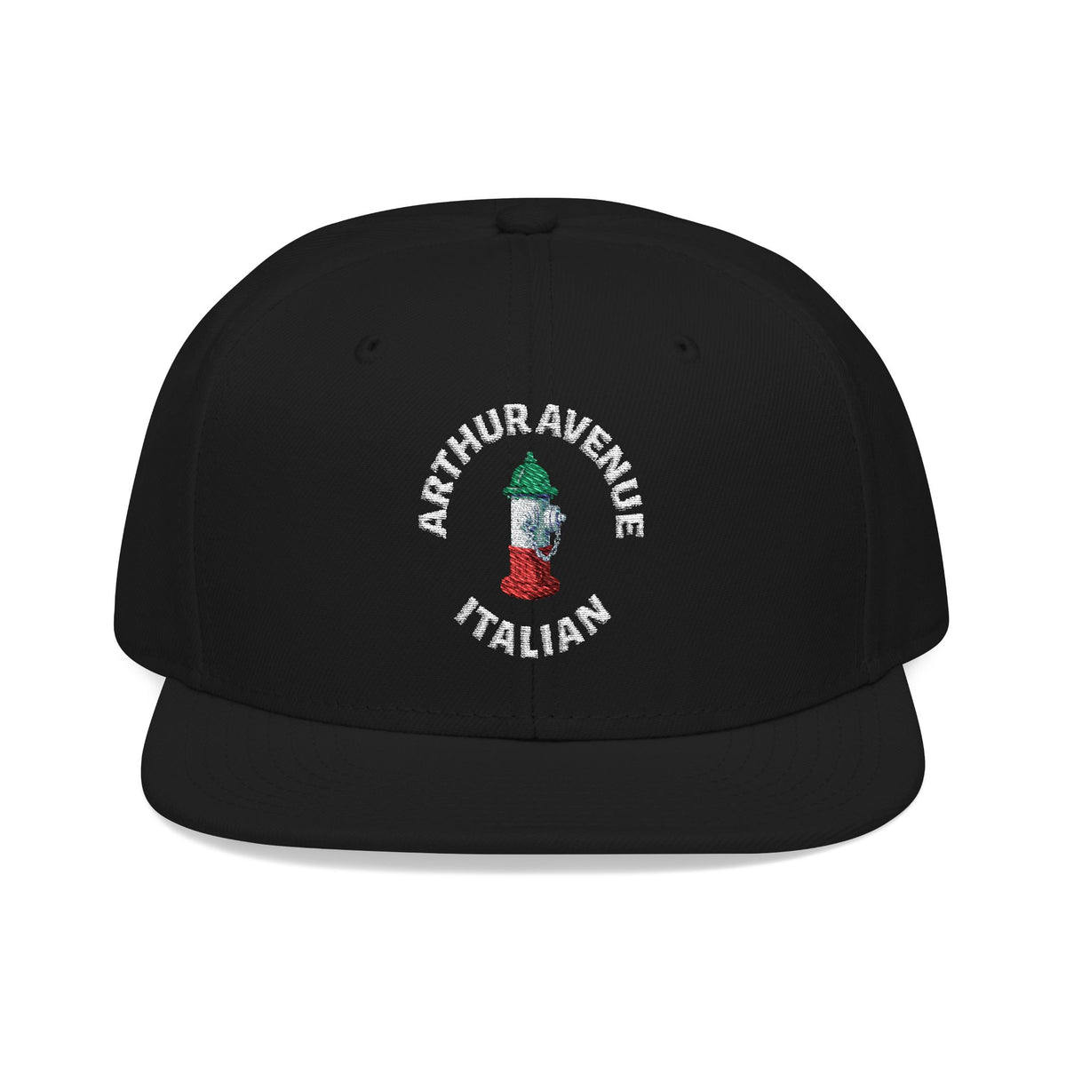 Arthur Avenue Italian Embroidered Snapback Hat | Street Sign Patch Cap