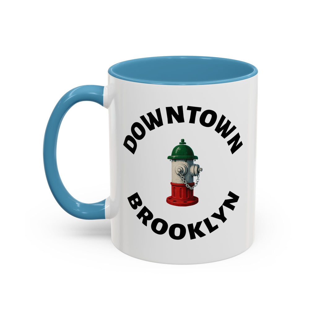 Downtown Coffee Mug with Fire Hydrant Design, Unique Gift for Italians, Fun Kitchen Decor