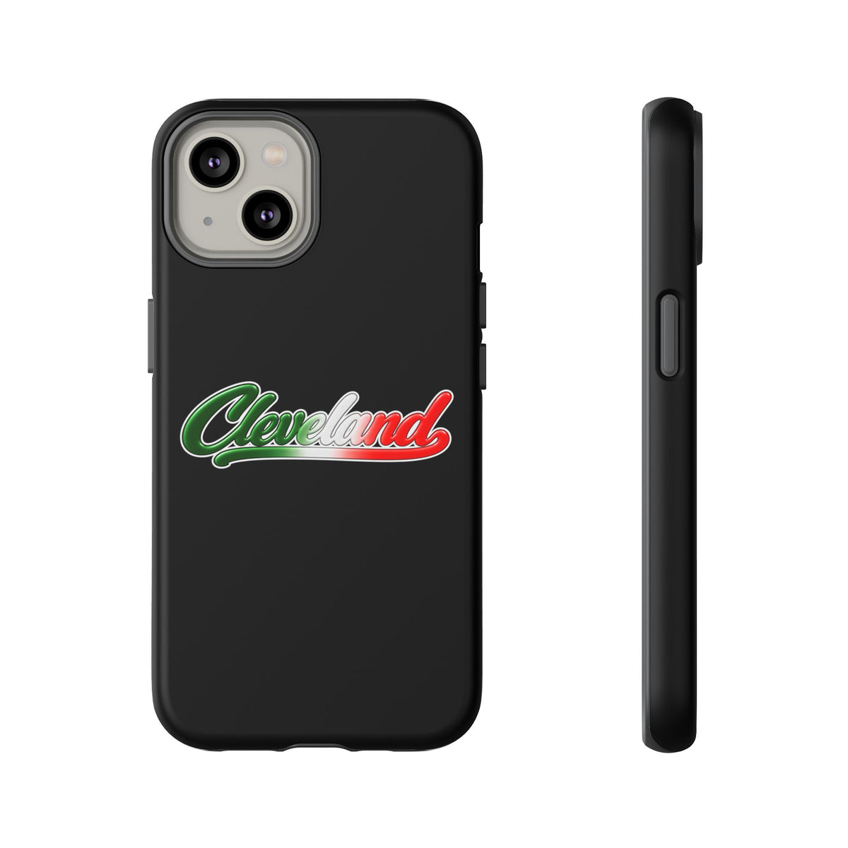 Cleveland Black Phone Case, Tough Cases for iPhone, Gift for Italians, Stylish Phone Cover, Unique Phone Accessory