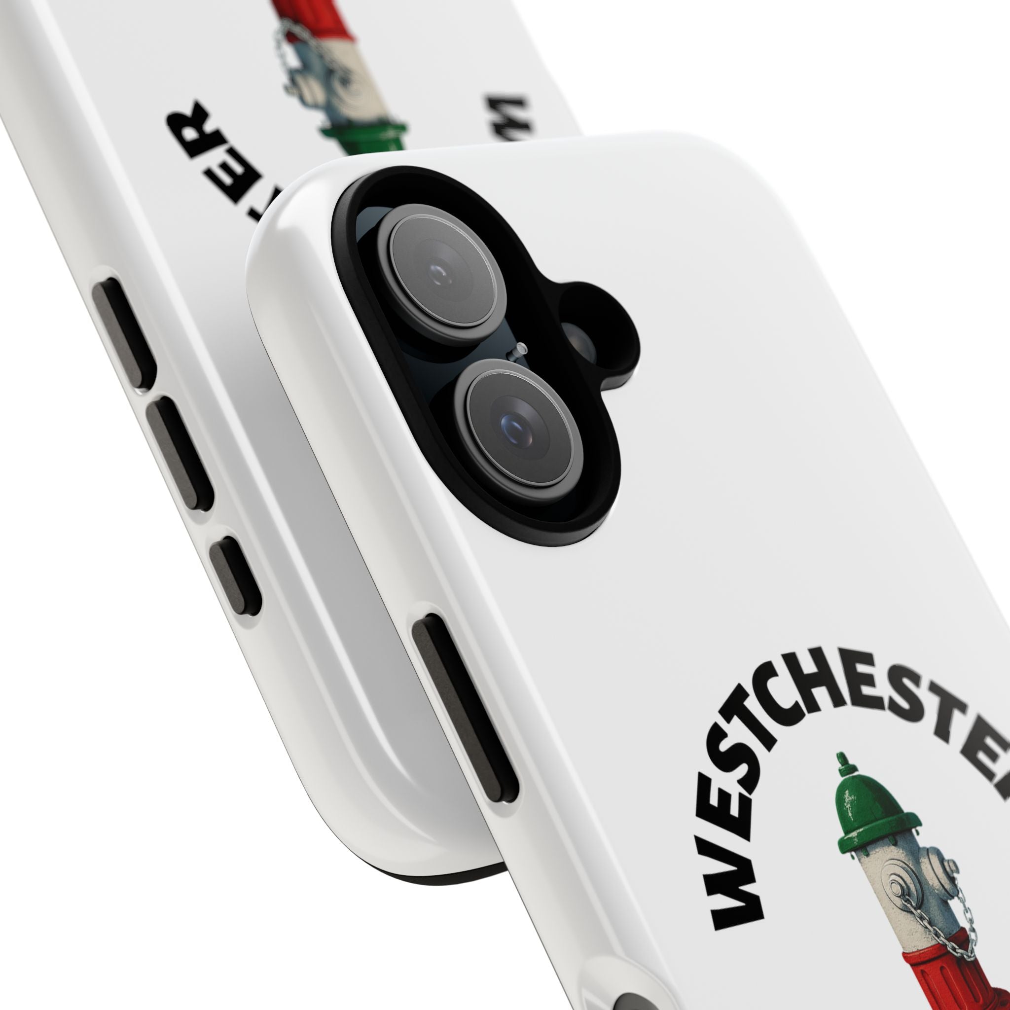 Westchester Italian White Phone Case, Urban Style Phone Cover, Tough Smartphone Case, Gift for Italian Heritage, Fun Streetwear Accessories