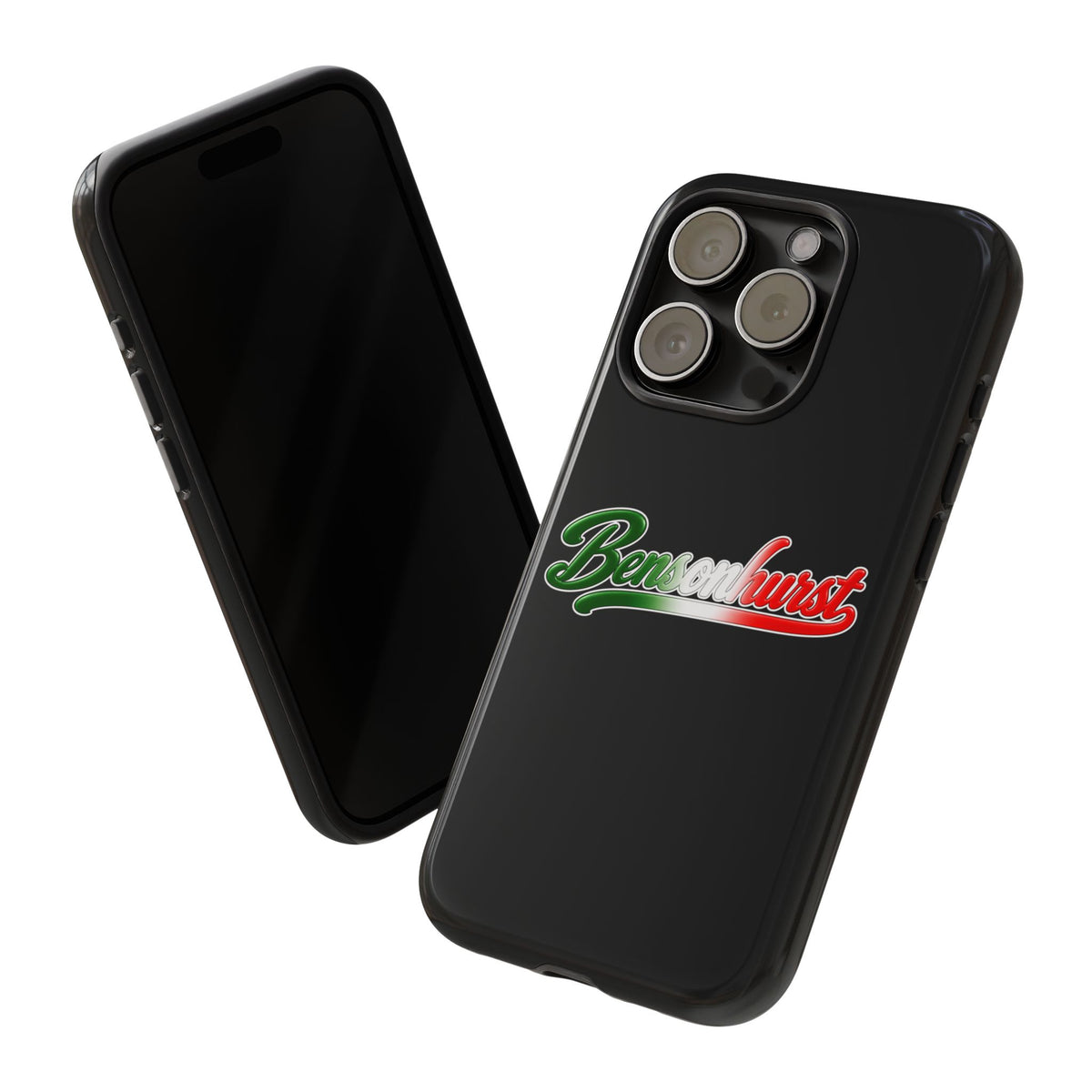 Bensonhurst Black Phone Case, Tough Cases for iPhone, Gift for Italians, Stylish Phone Cover, Unique Phone Accessory