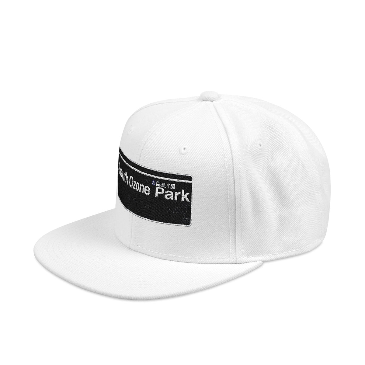 South Ozone Park Embroidered Snapback Hat | Street Sign Patch Cap
