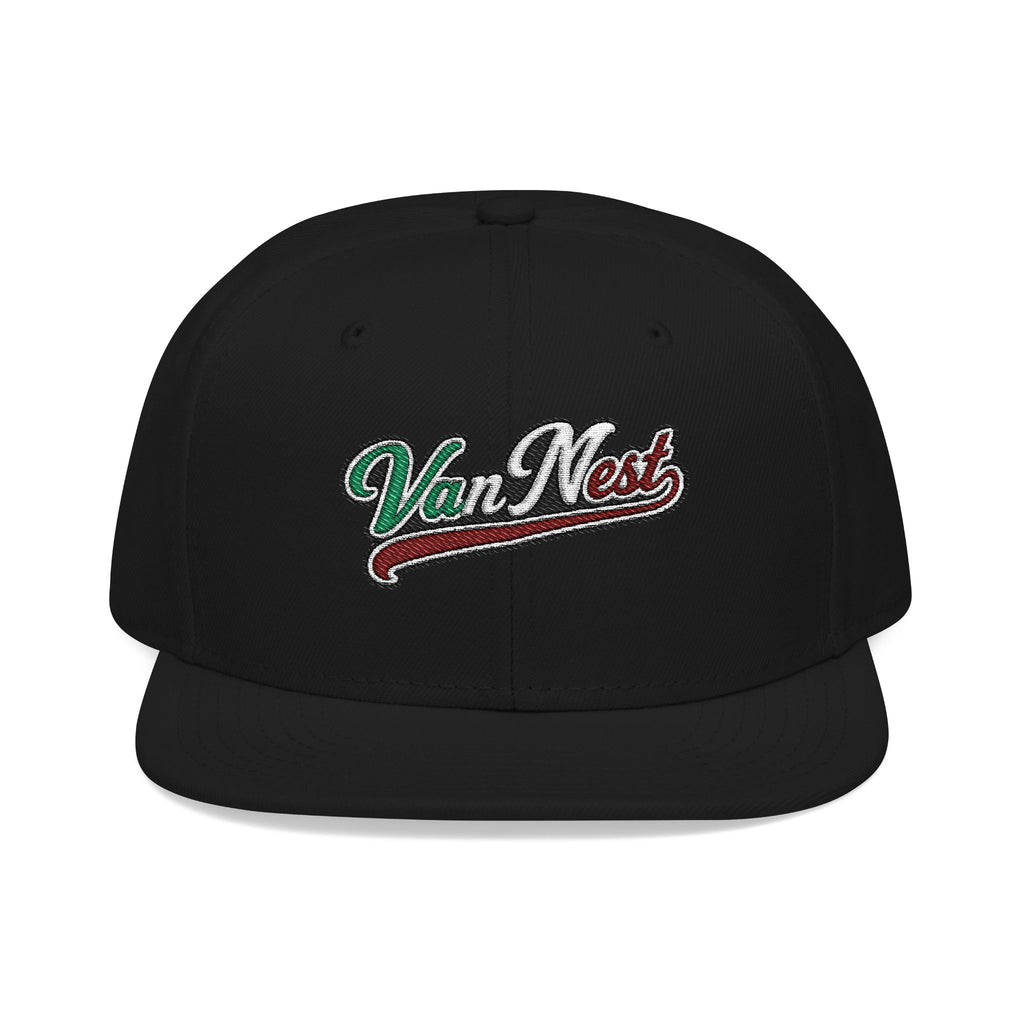 Van Nest Italian Embroidered Snapback Hat | Street Sign Patch Cap