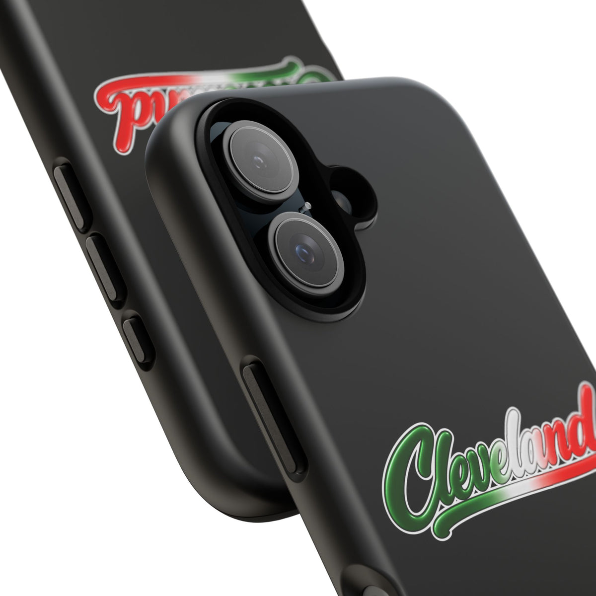 Cleveland Black Phone Case, Tough Cases for iPhone, Gift for Italians, Stylish Phone Cover, Unique Phone Accessory