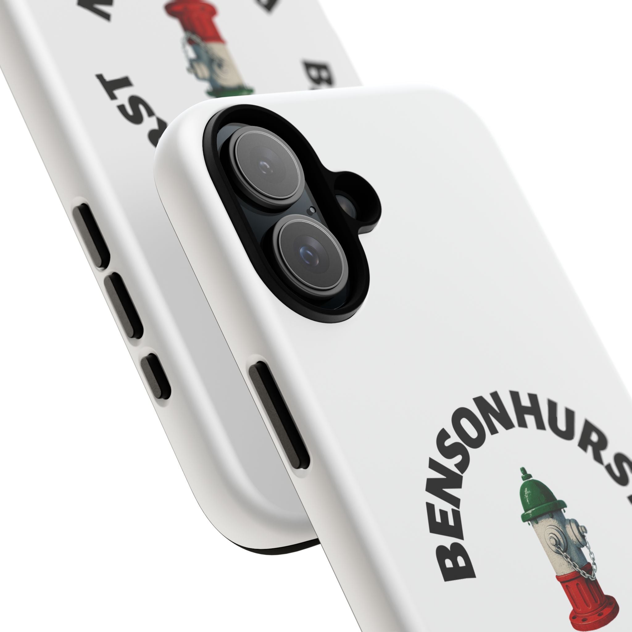 Bensonhurst Brooklyn White Phone Case, Urban Style Phone Cover, Tough Smartphone Case, Gift for Italian Heritage, Fun Streetwear Accessories