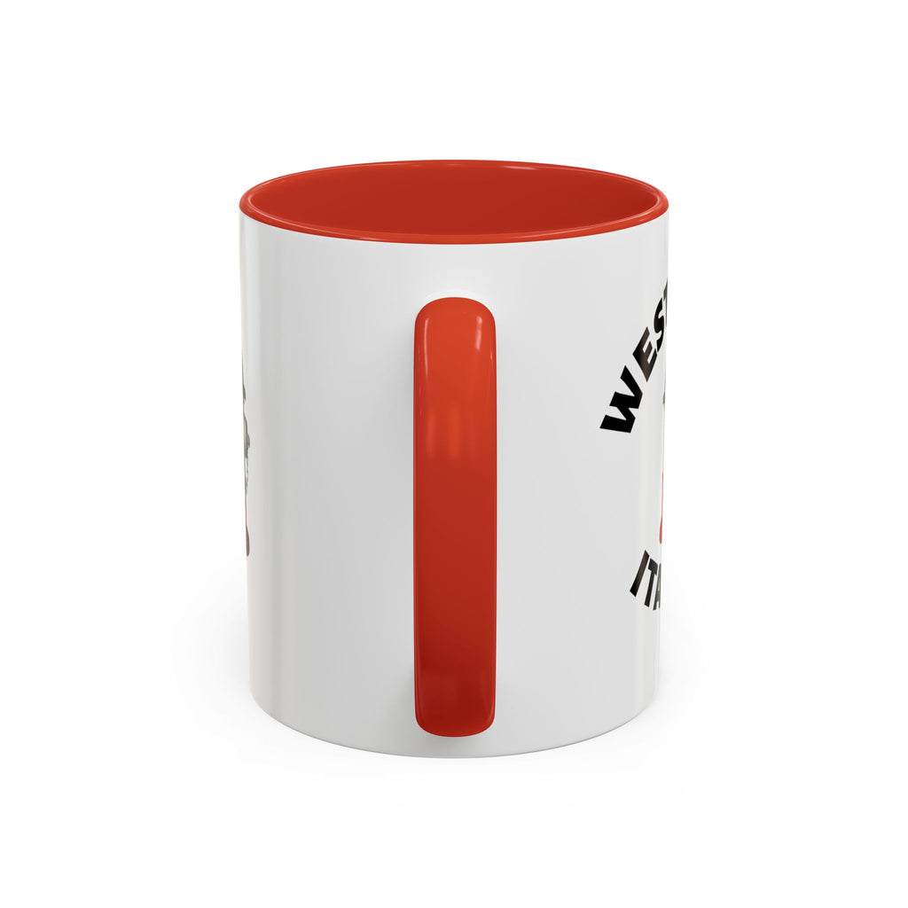 West Coast Coffee Mug with Fire Hydrant Design, Unique Gift for Italians, Fun Kitchen Decor