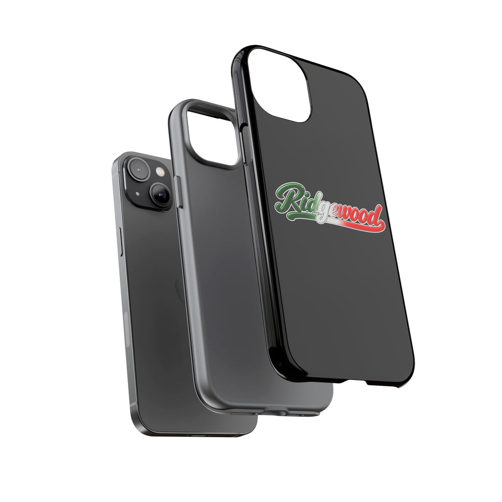 Ridgewood Black Phone Case, Tough Cases for iPhone, Gift for Italians, Stylish Phone Cover, Unique Phone Accessory