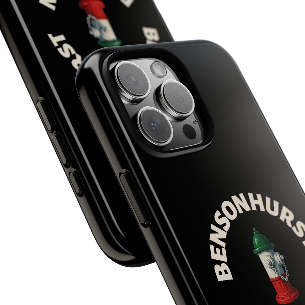 Bensonhurst Brooklyn Black Phone Case, Tough Cases for iPhone, Gift for Italians, Stylish Phone Cover, Unique Phone Accessory